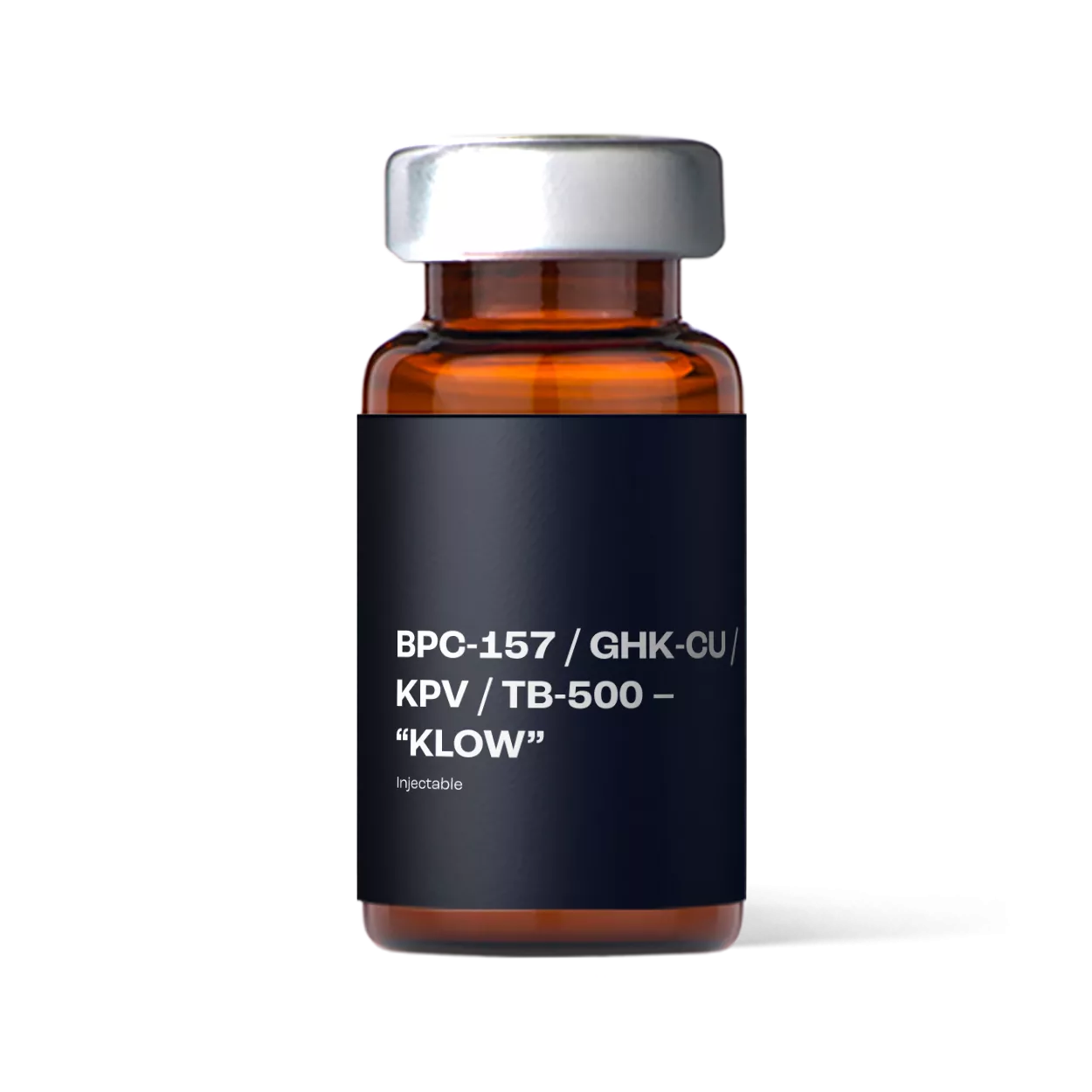 KLOW peptide injectable compound in medical vial for regenerative healing protocols
