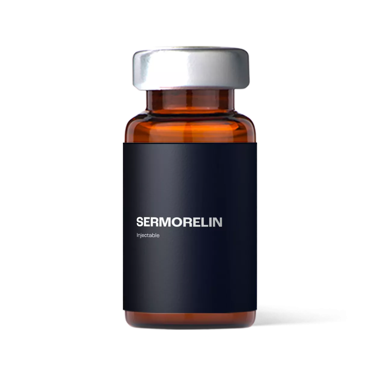 Sterile sermorelin injections in medical vial used for sleep, recovery, and performance protocols