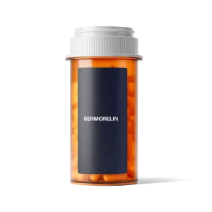 Oral sermorelin capsules used for sleep, recovery, and hormone balance support therapy